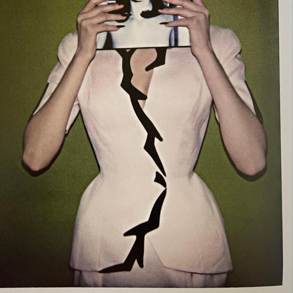 Thierry Mugler Vintage 1998 Off-White Peplum Blazer - Picture 5 of 5